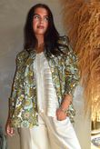 Annie 1972 Point Collar Smock Blouse Sage & Olive
